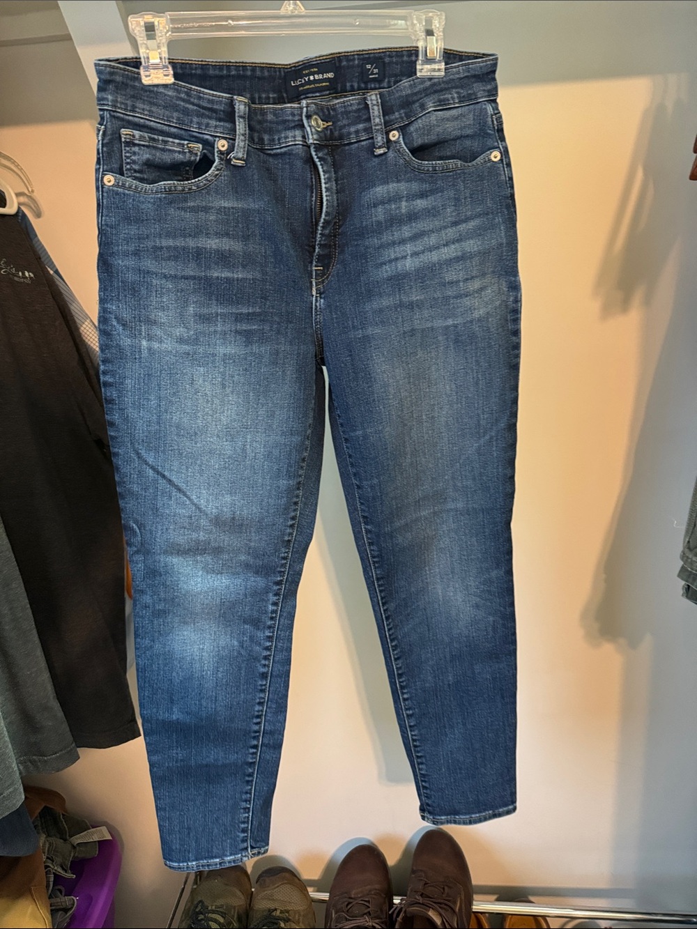 LUCKY BRAND Women’s  Dark Blue Cropped Slim Jeans